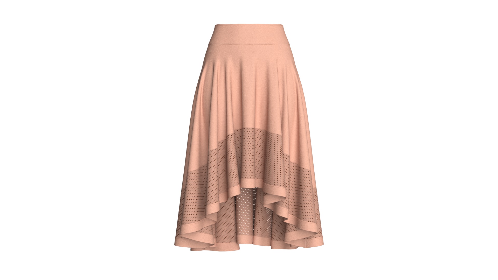 Media 1 for listing Girls Midi Skirt With Mesh Insert | High Poly