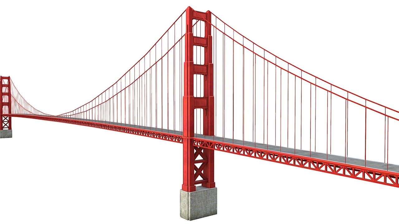 出品Golden Gate Bridge San Francisco - Low Polyのメディア1