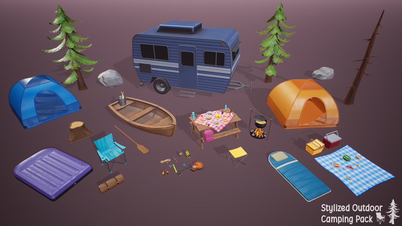 Media 1 for listing Stylized Outdoor Camping Pack