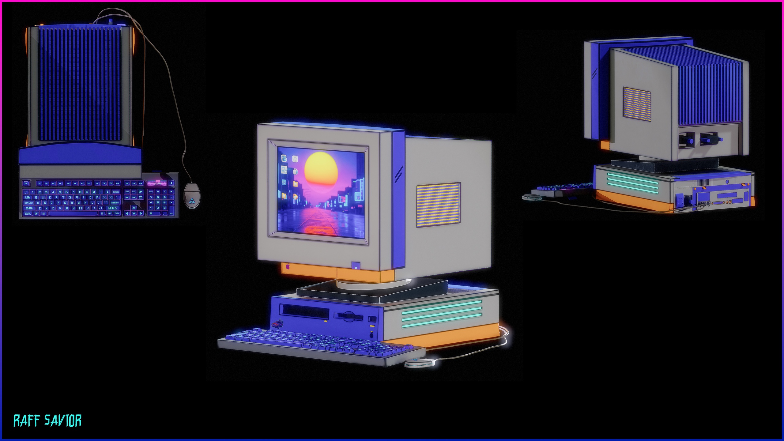 Media 1 for listing Neon Retro Pc