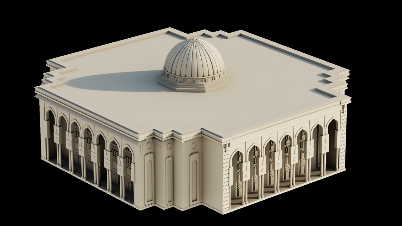 Media 1 for listing Miniature American University of Sharjah 3D Model – Ready for Printing