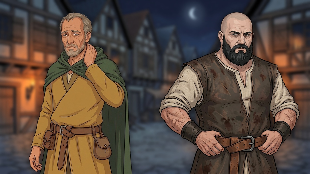 Media 1 for listing 30 Medieval Characters with 6 Expressions - Visual Novel & RPG Sprites
