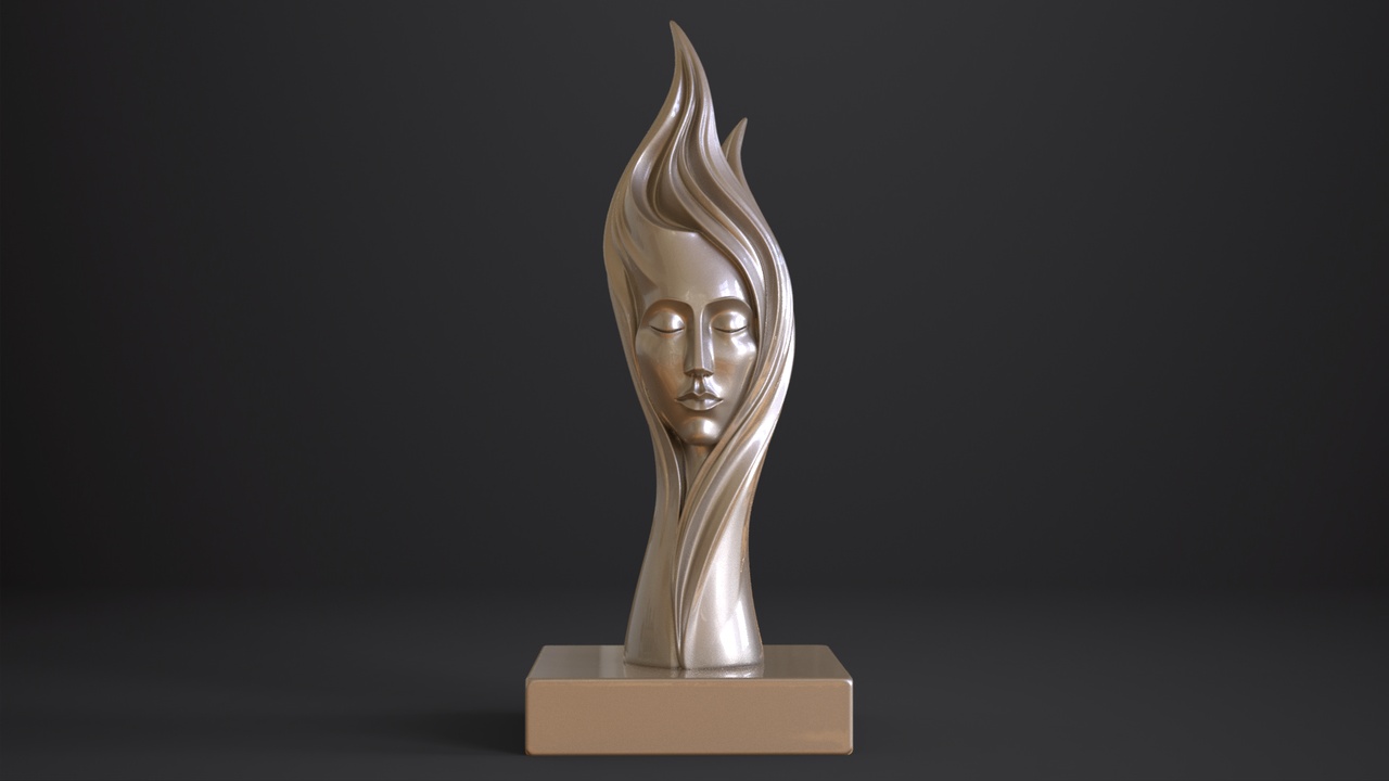 Media 1 for listing Serene elongated head sculpture | 3D Print model