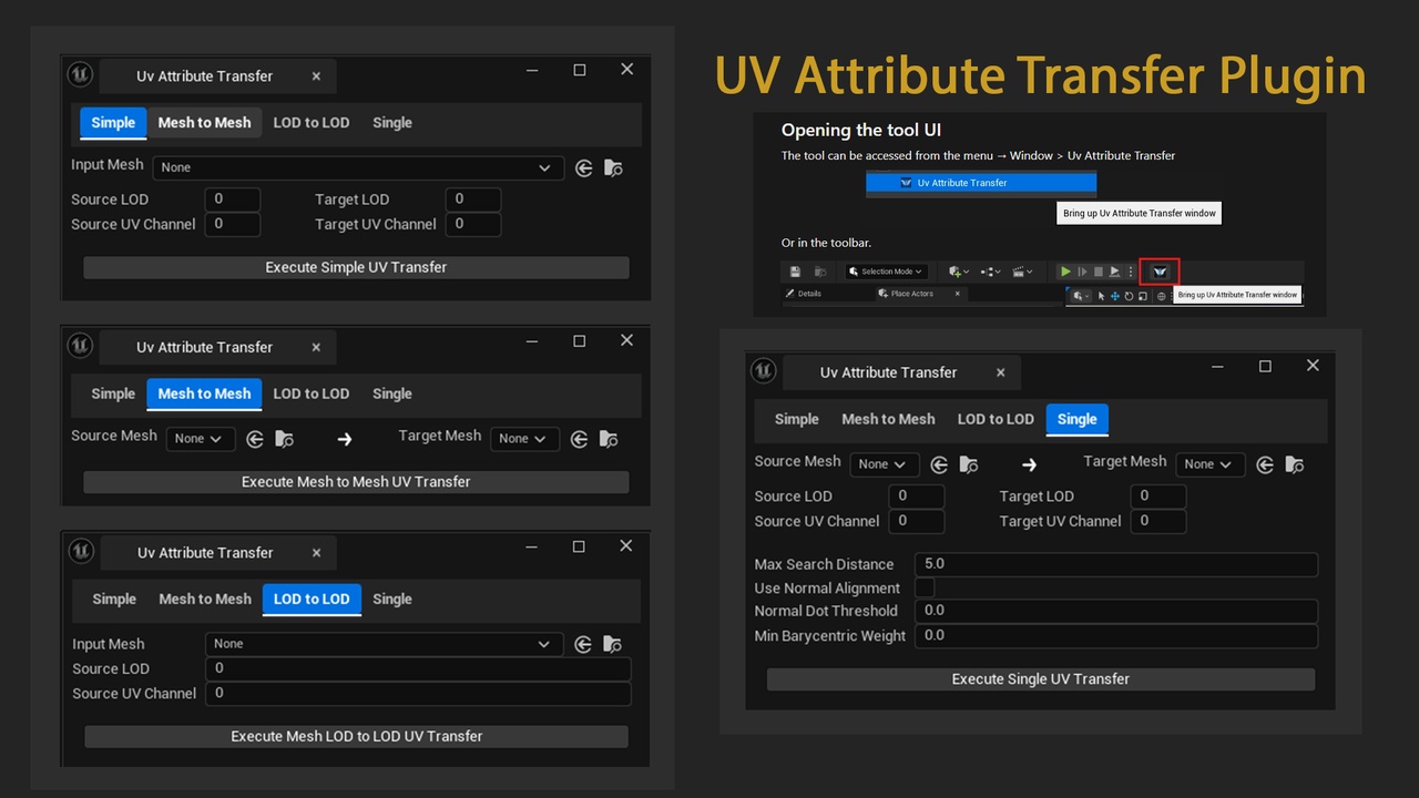 Media 1 for listing UV Attribute Transfer Tool