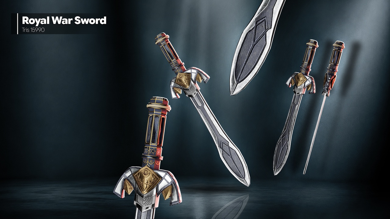 Media 1 for listing Stylized Medieval Sword Pack - 4 Variants