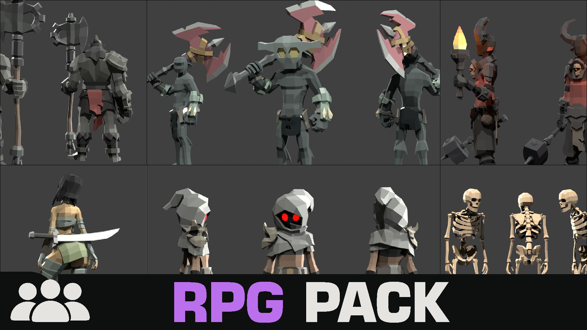 Low Poly Rpg RPG PACK | LOWPOLY CHARACTERS | Fab
