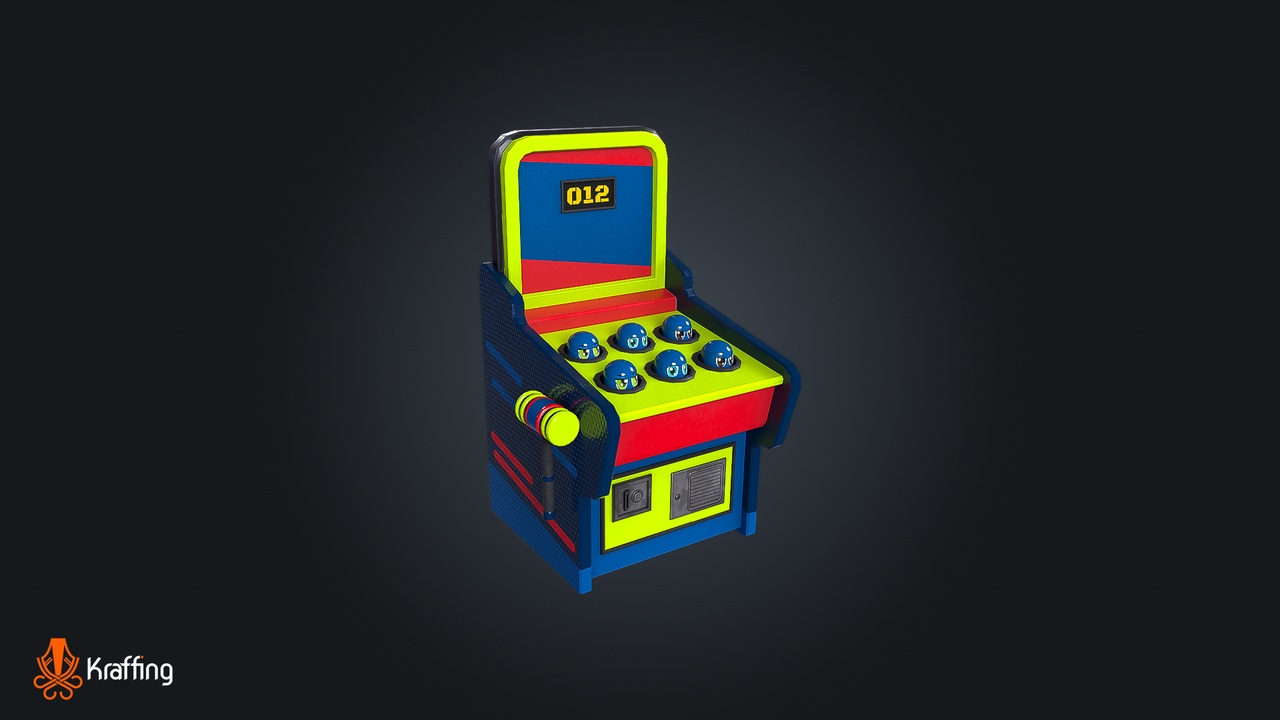 Media 1 for listing Arcade Hammer V1 – Strength Game – Game Ready PBR