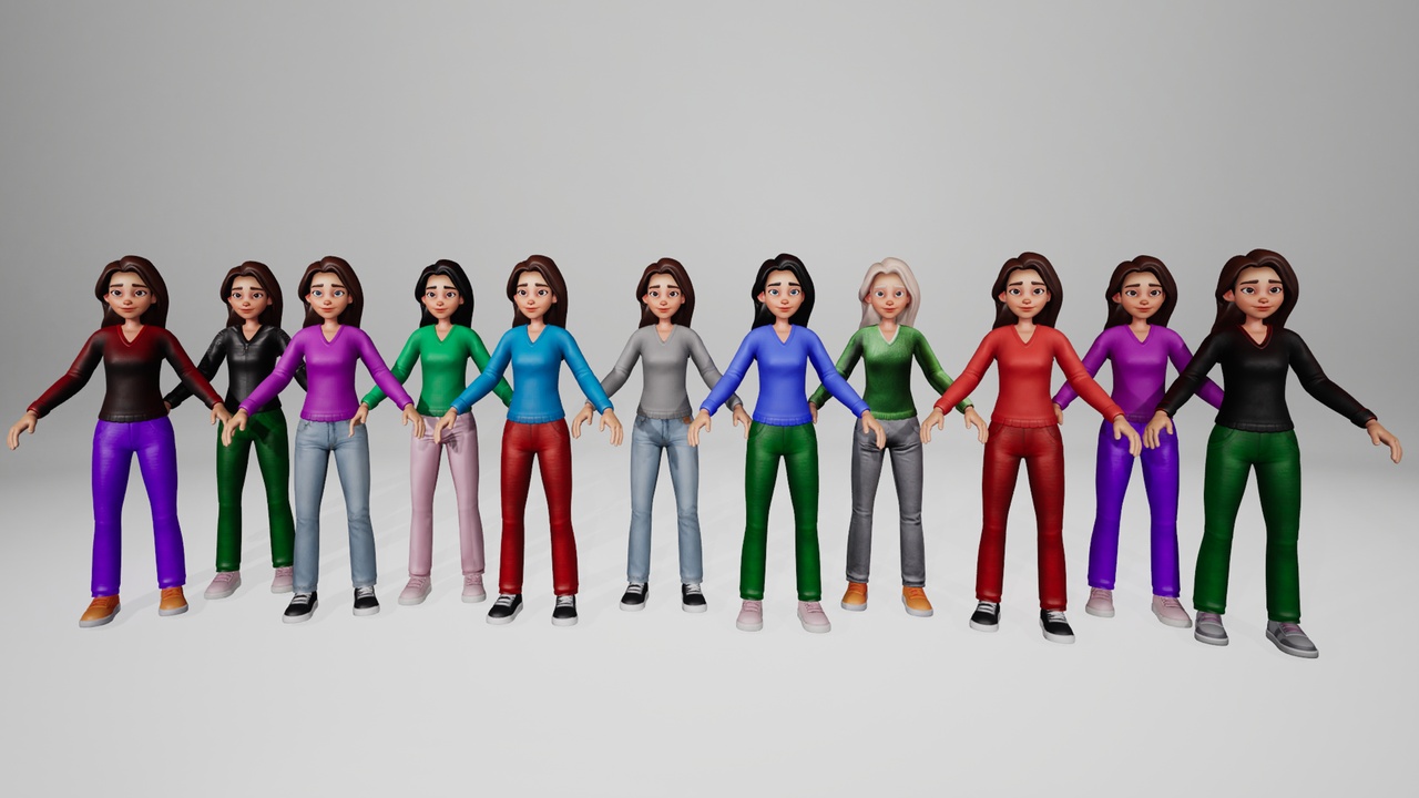 Media 1 for listing Metahuman Cartoon Character Woman Full Version