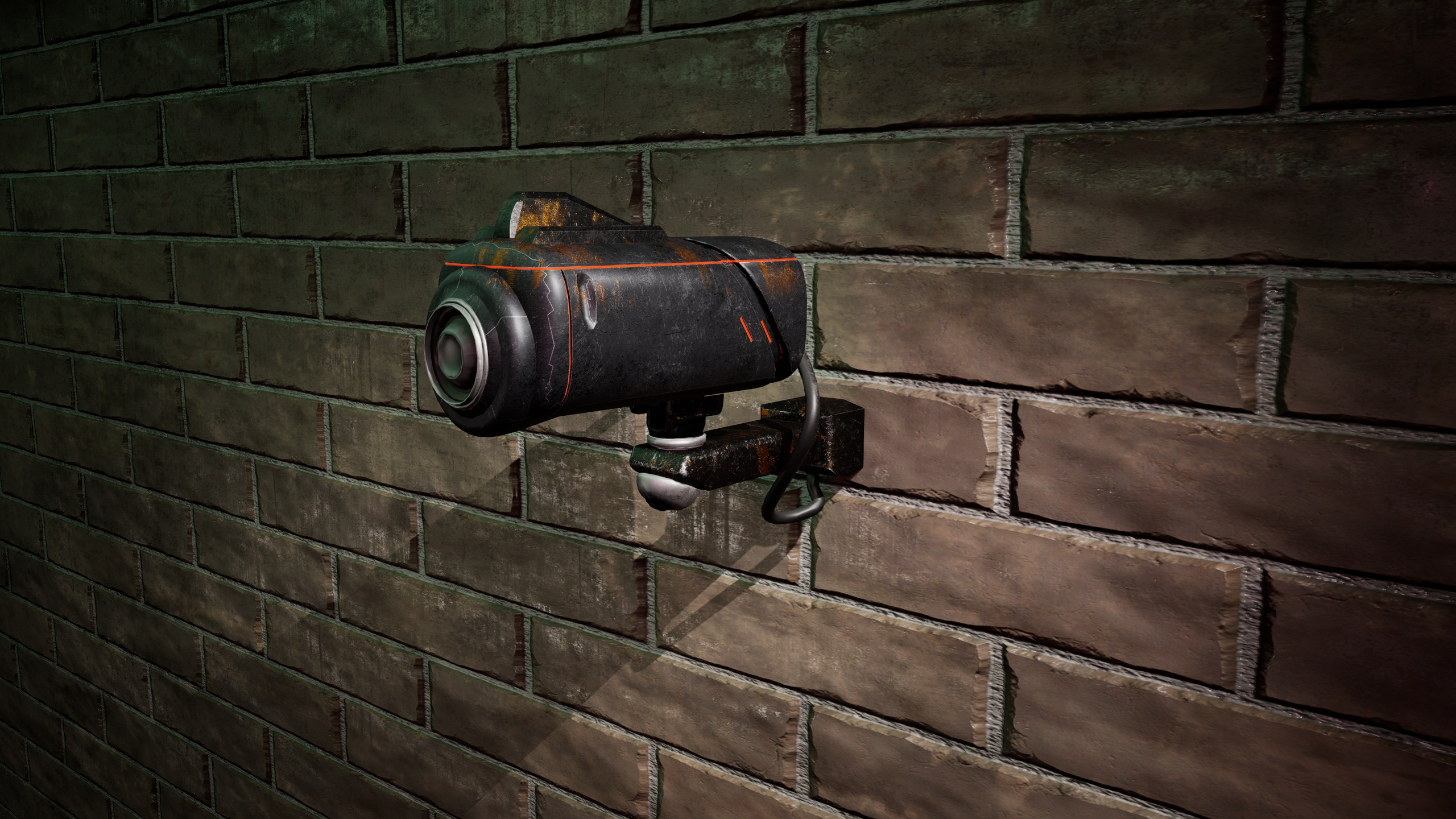 Rusty Security Camera Rusty Surveillance Camera – Post-Apocalyptic/Sci-Fi 3D Model - CCTV ...