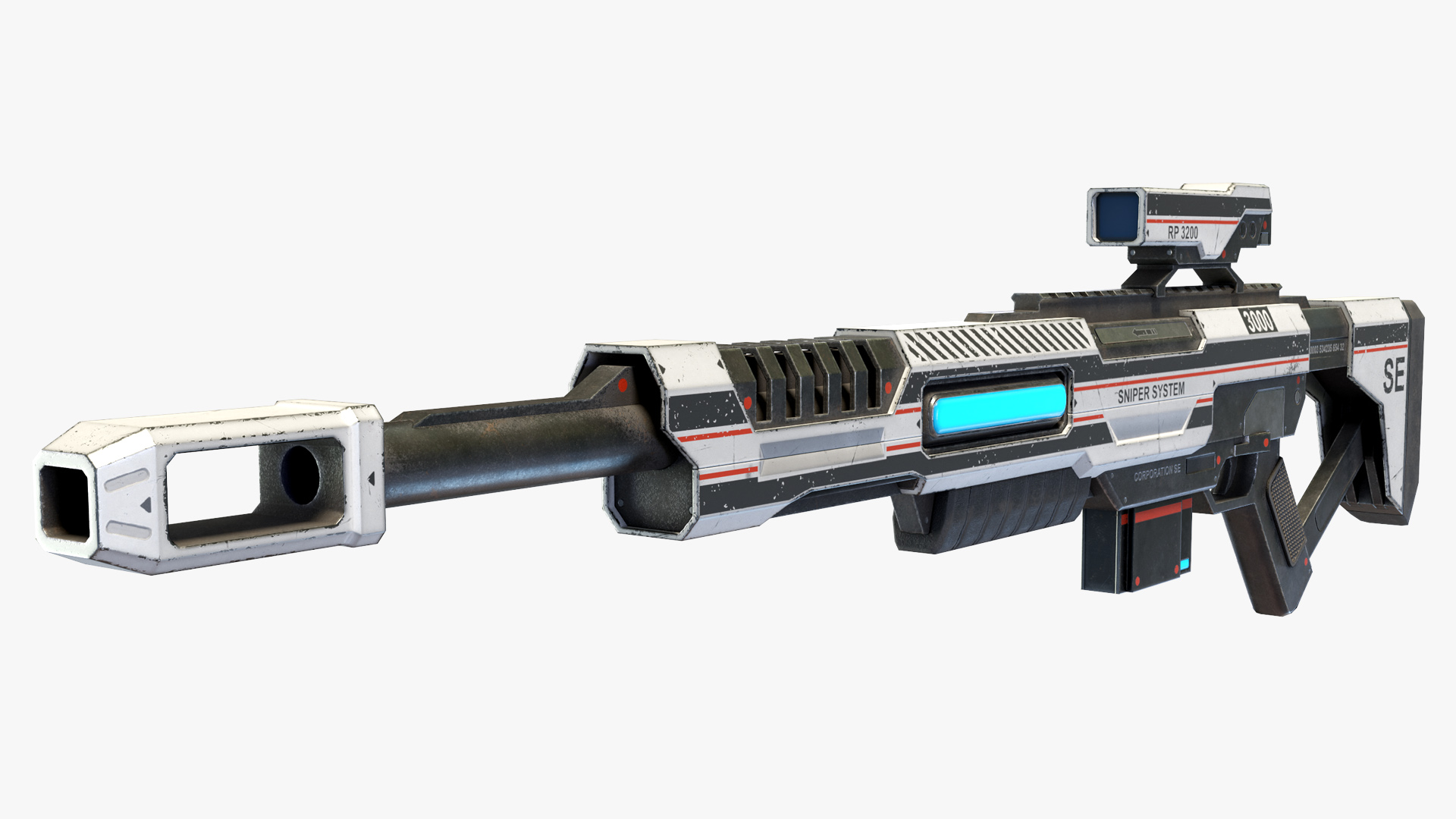 Sci Fi Sniper Rifle | Fab