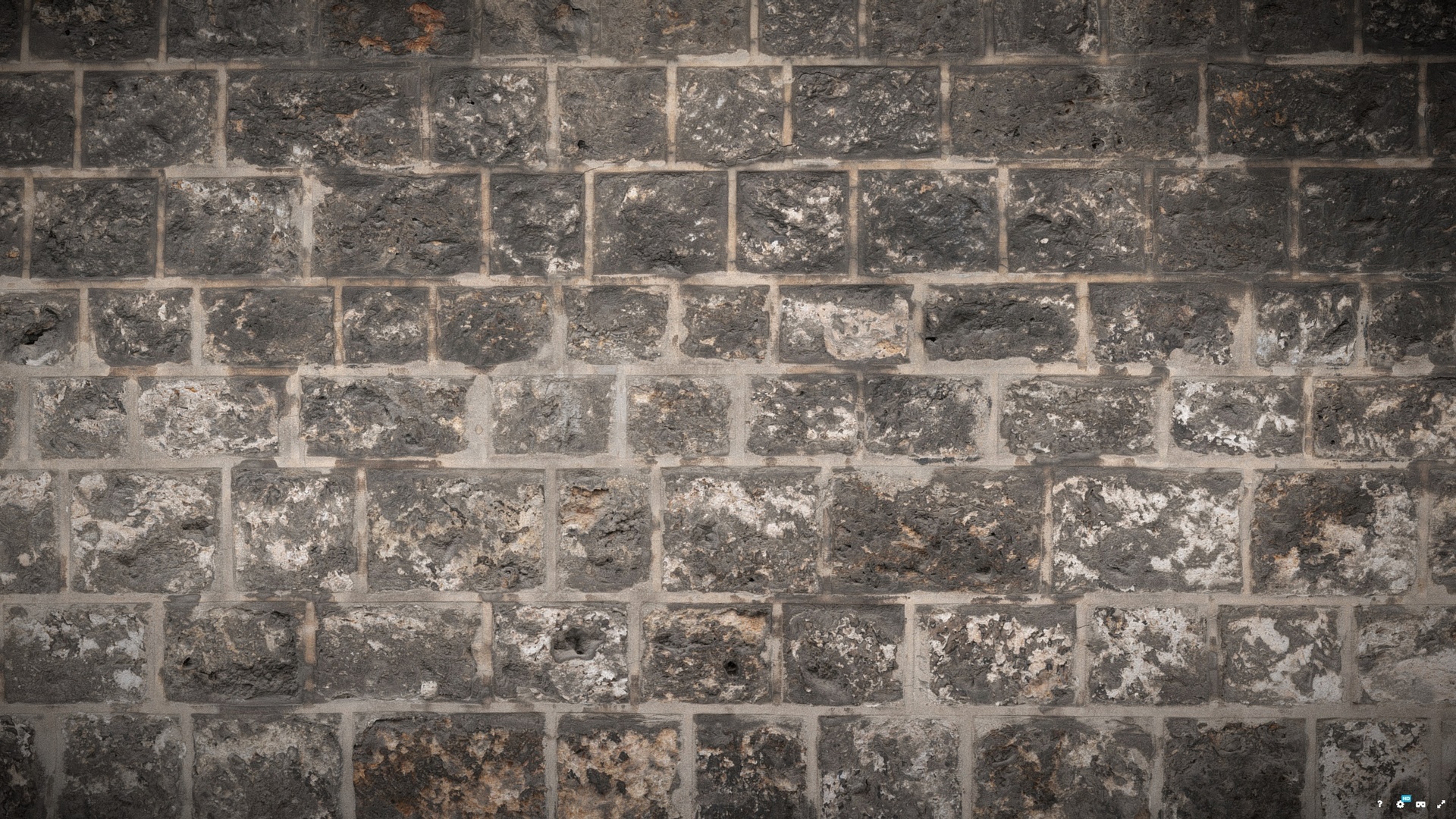 Media 1 for listing Rusticated stone masonry wall from rough-hewn rectangular ashlar blocks