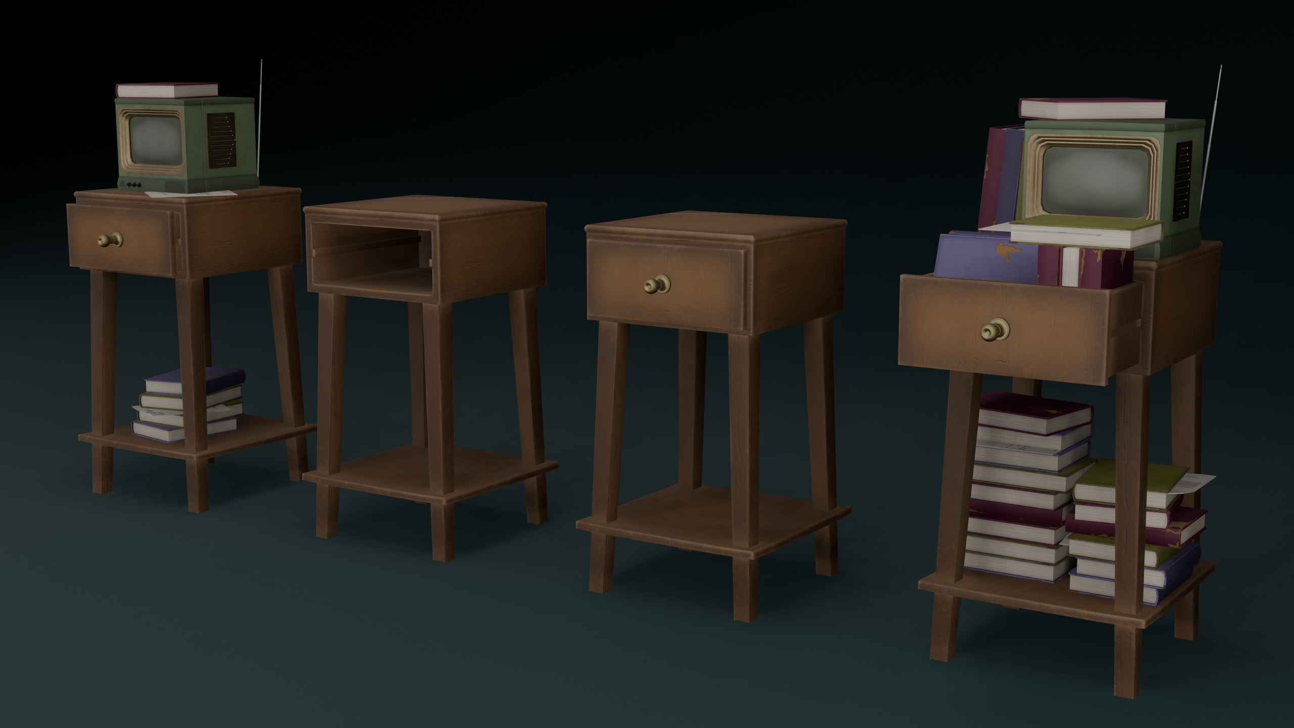 Media 1 for listing Stylized Drawer, TV & Books