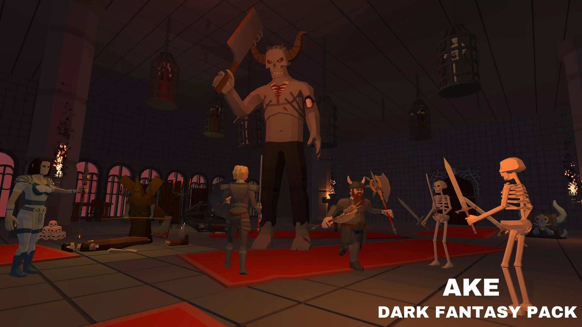 Media 1 for listing LOW POLY Dark Fantasy Dungeon Pack