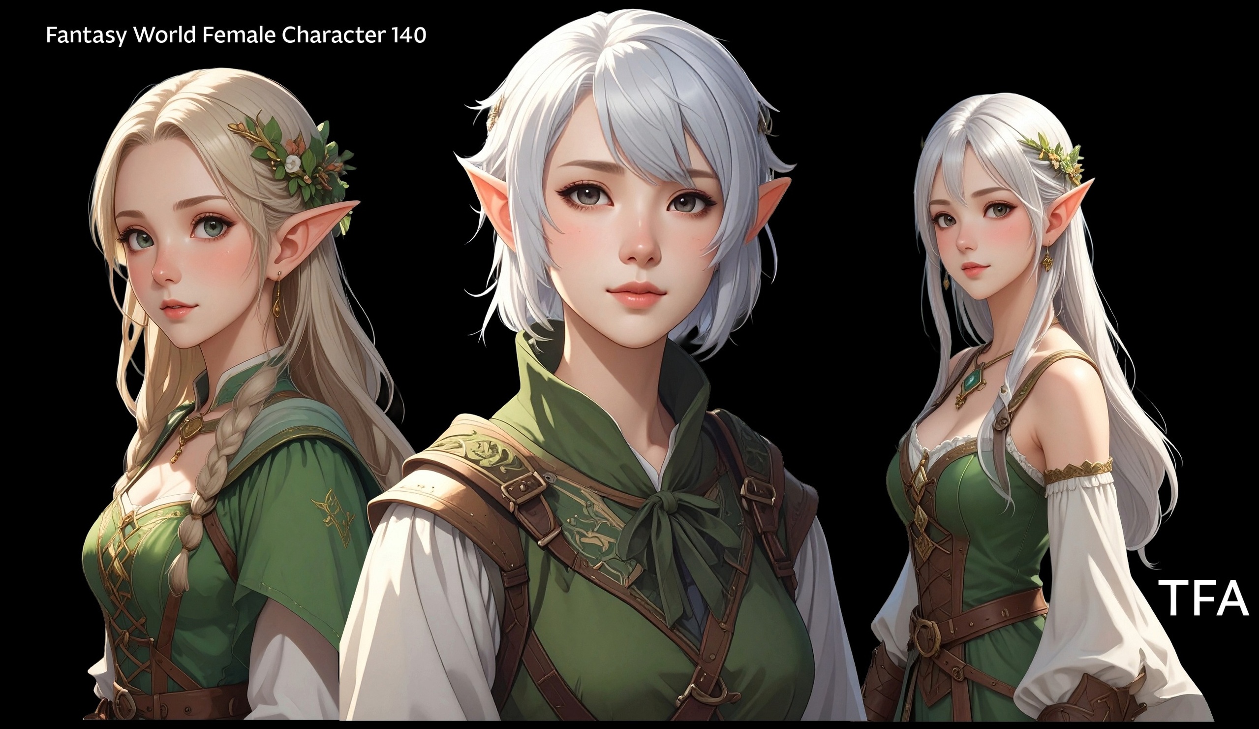 Media 1 for listing 140 images of female characters  fantasy world