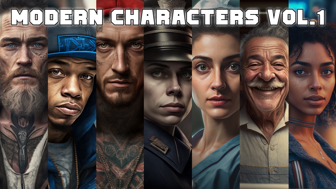 Medium 1 für Eintrag Modern Character Portraits Vol.1