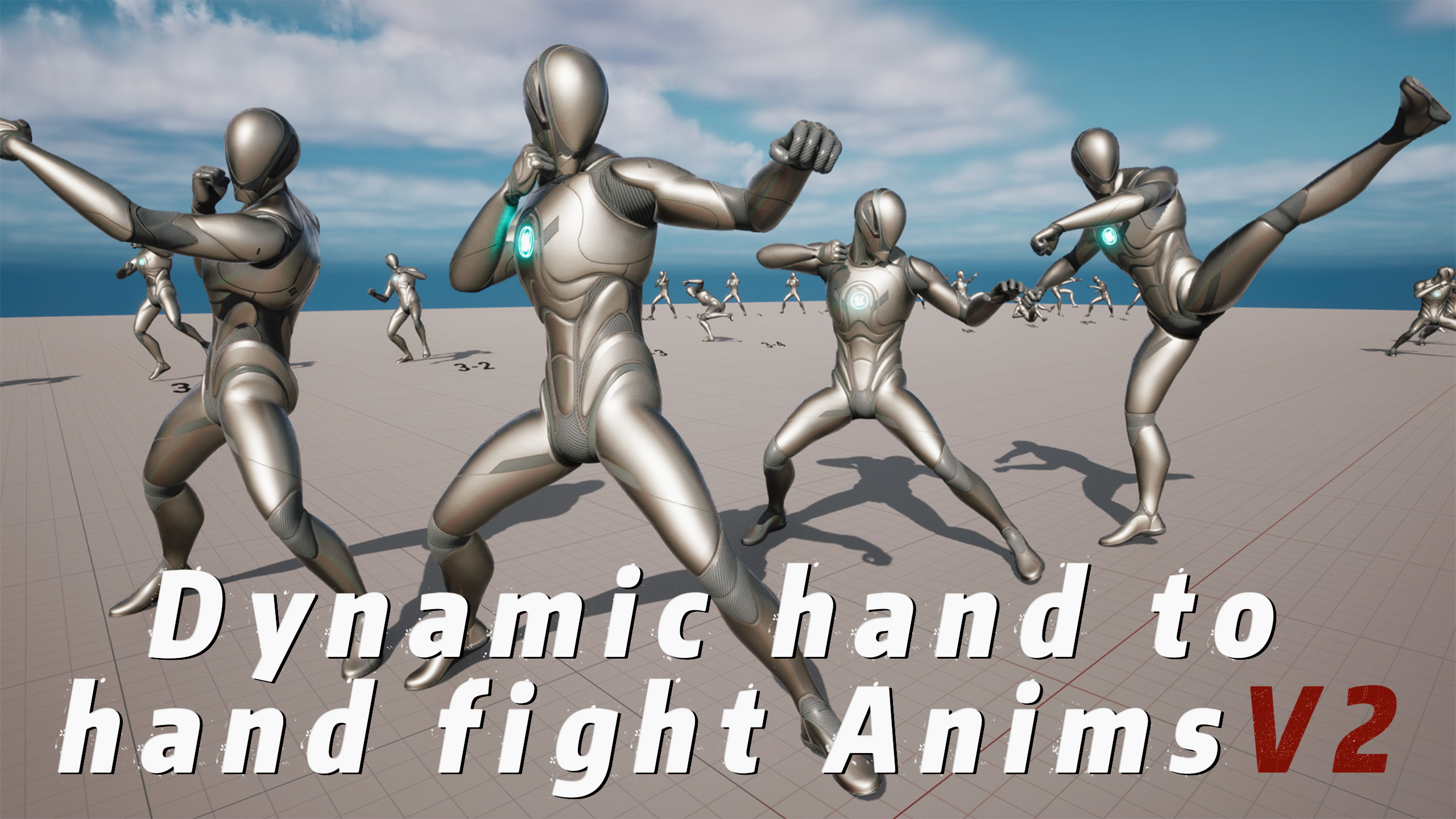 Dynamic Hand to hand Fighter Combat Animations V2 | Fab