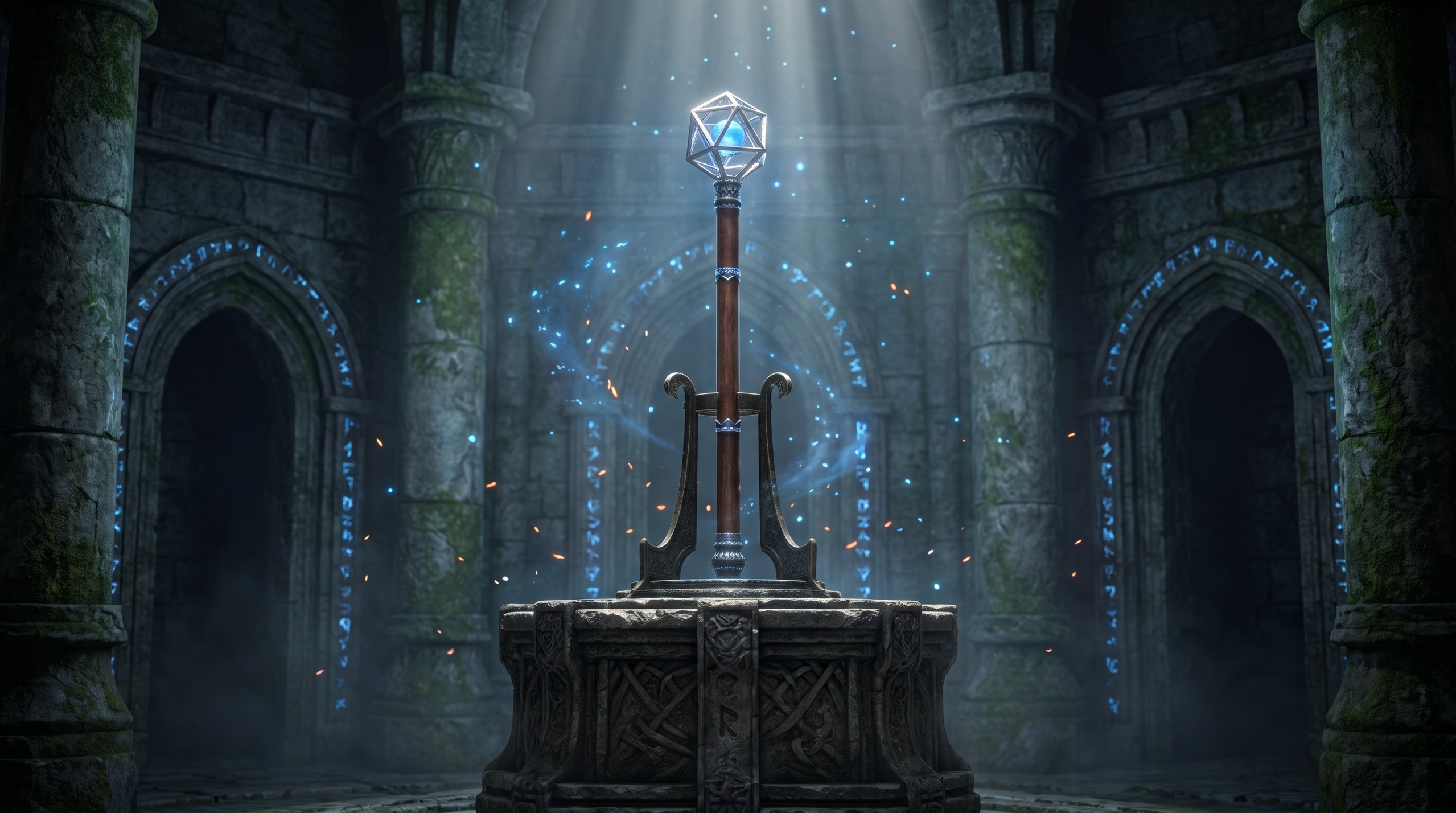 Media 1 for listing GIFT Fantasy Magic Staff Arcanexus - PBR Game Ready