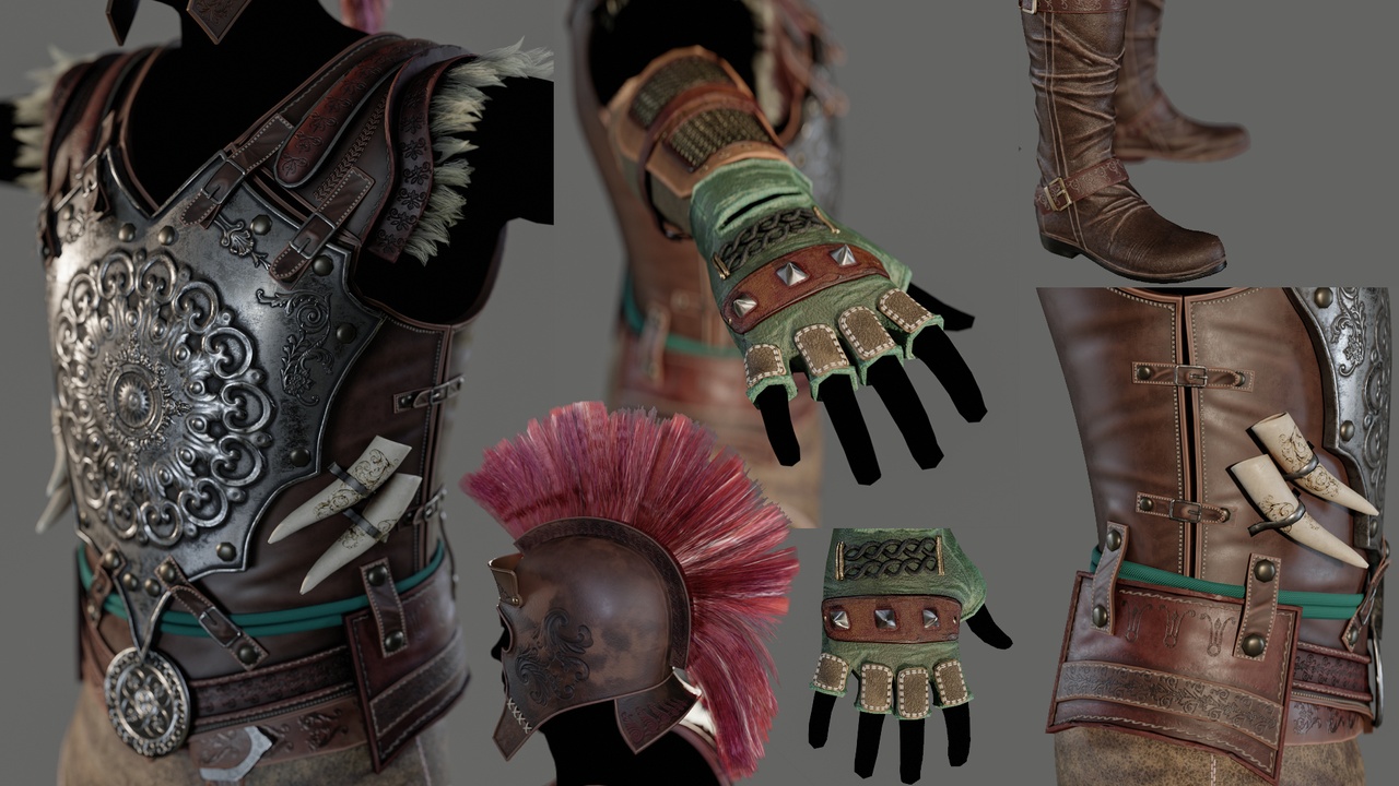 Media 1 for listing Low-poly 3d Model ARMOR-SET
