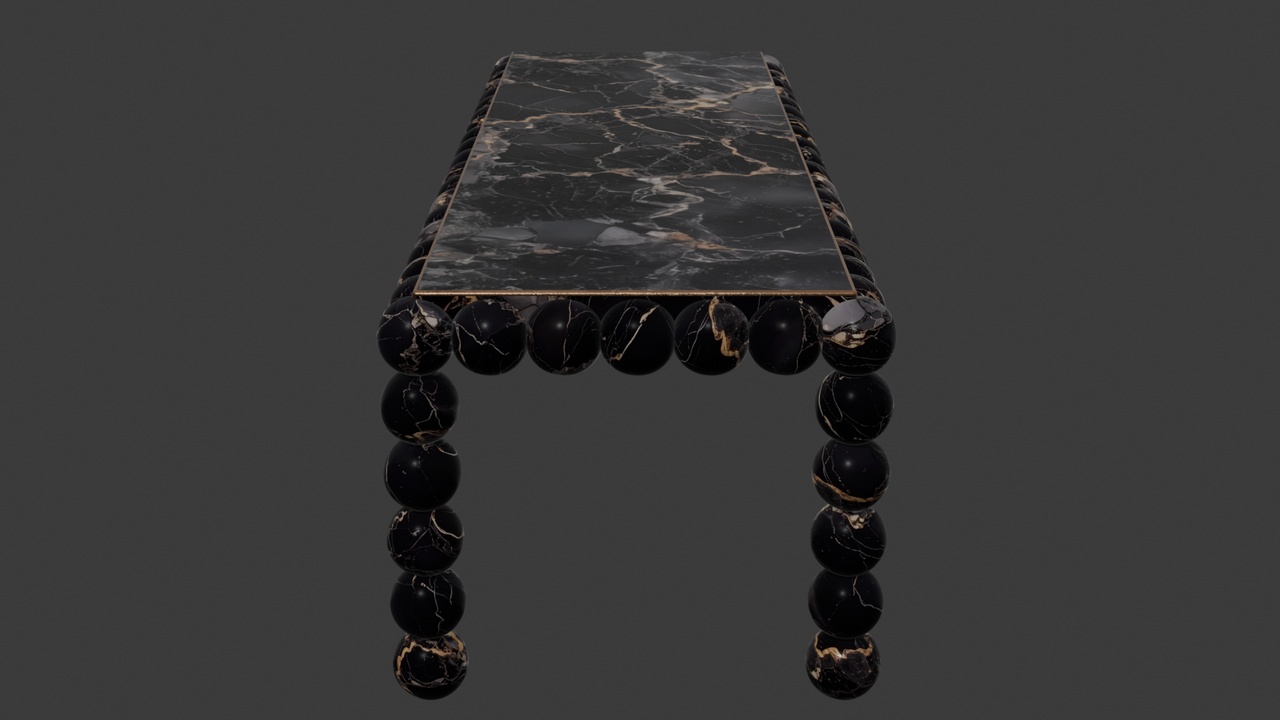 Media 1 for listing Black Marble Table