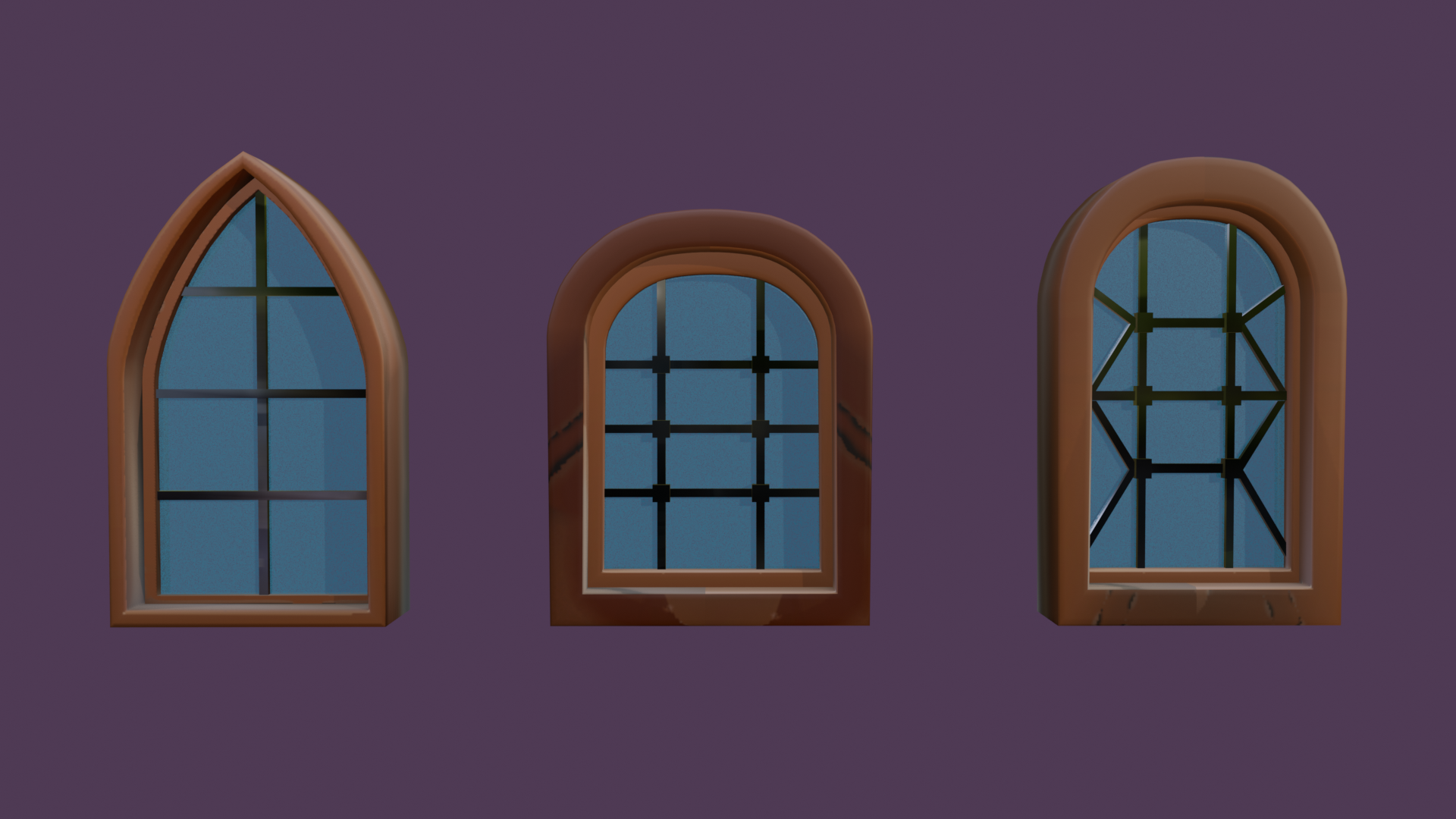 Stylised Cartoon Medieval Windows Pack | Fab