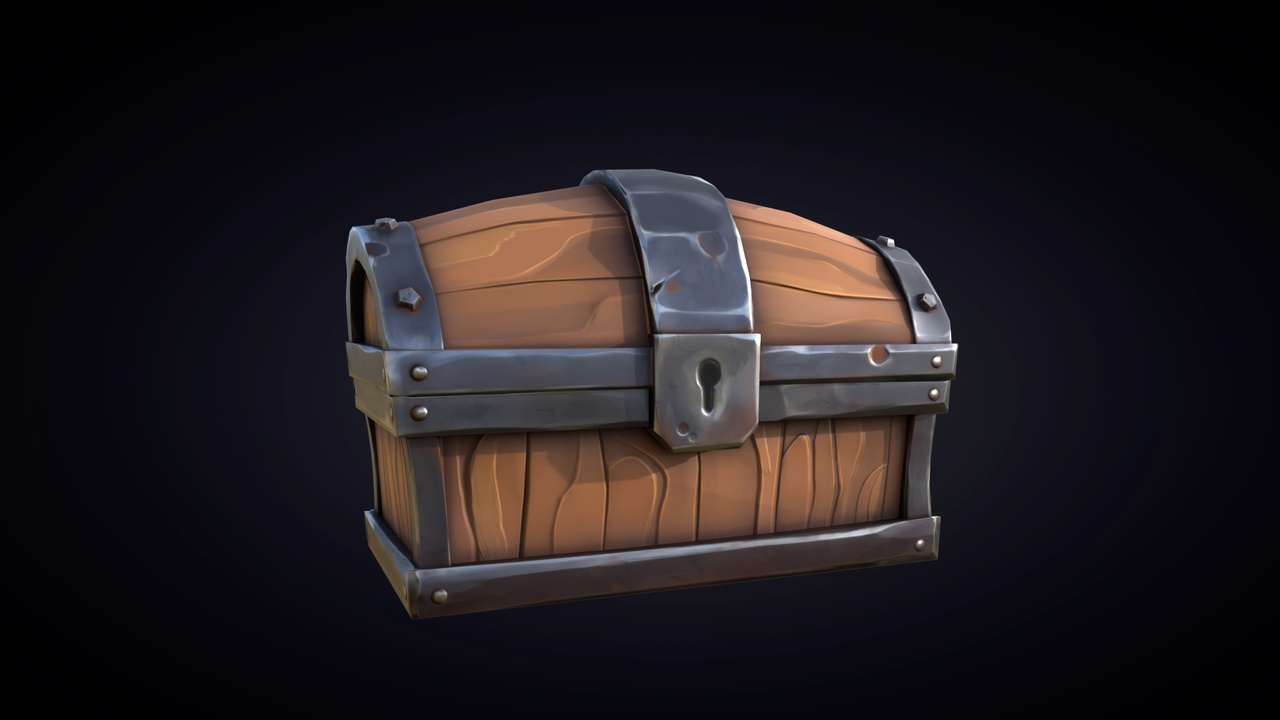 Media 1 for listing Stylized Wooden Chest