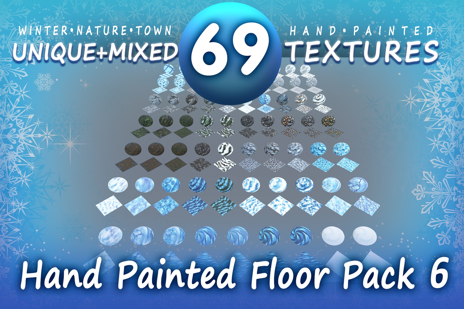 Медиа 1 для объявления Hand Painted Floor Pack 6