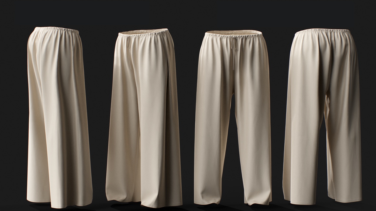 Media 1 for listing Relaxed Lounge Pants for MetaHuman – Parametric Wardrobe (MHPKG)