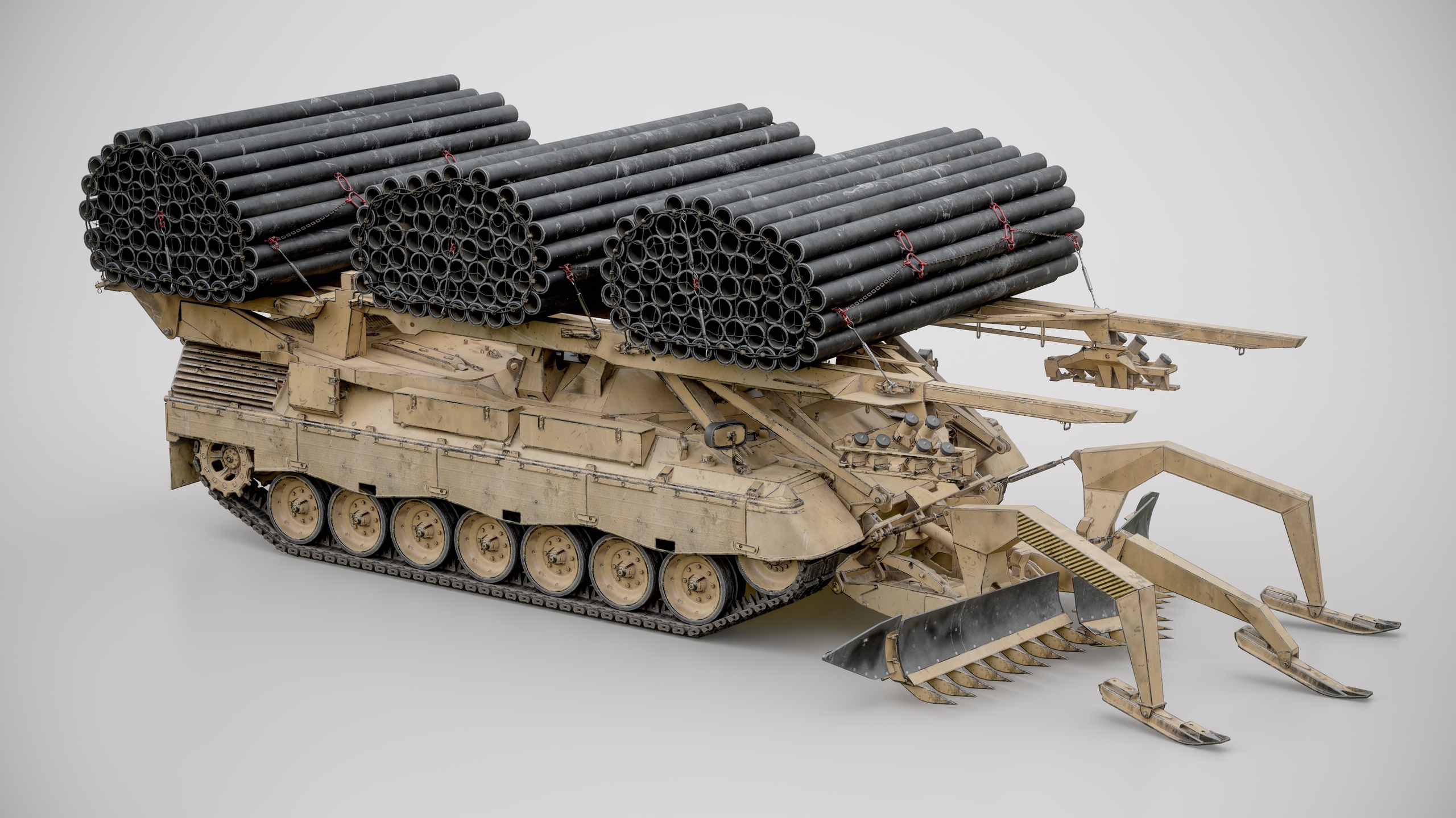 Media 1 for listing Armored Breaching Vehicle ABV - Combat Engineering Tank with Mine Plow LOD Rig