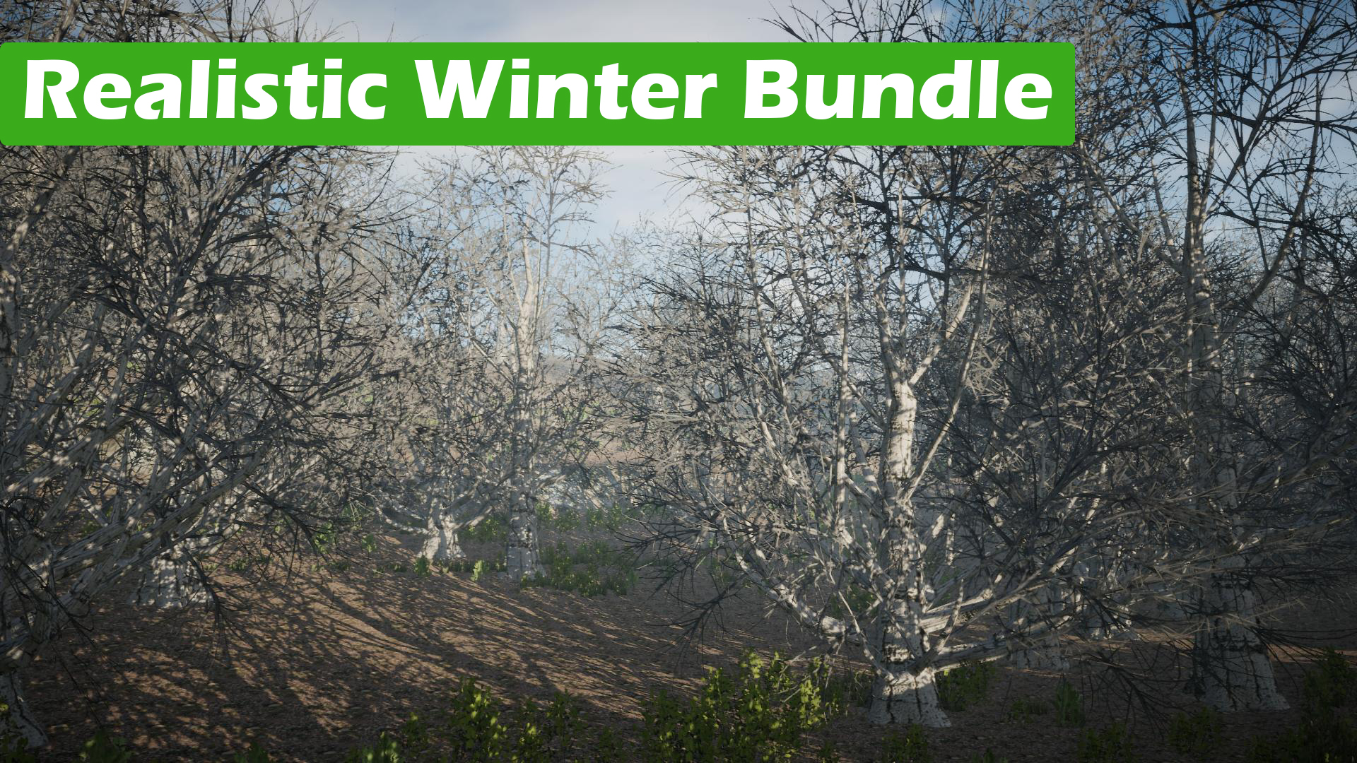 Tree Bundle Realistic Winter Trees Bundle (Mobile/PC) | Fab