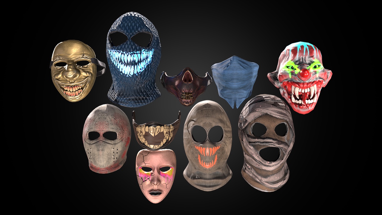 Media 1 for listing Horror Mask Pack 2