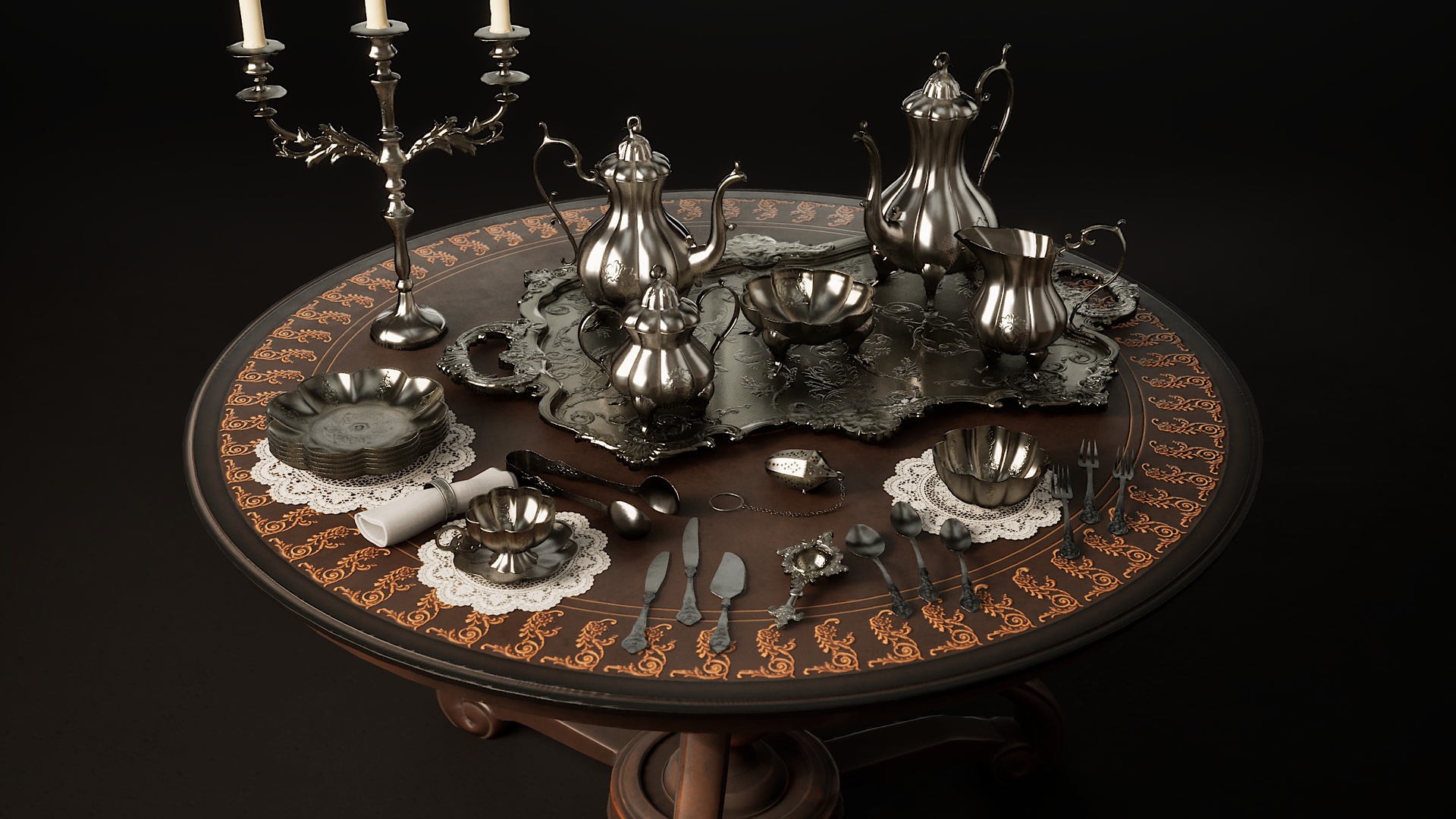 Media 1 for listing Victorian Silver Tea