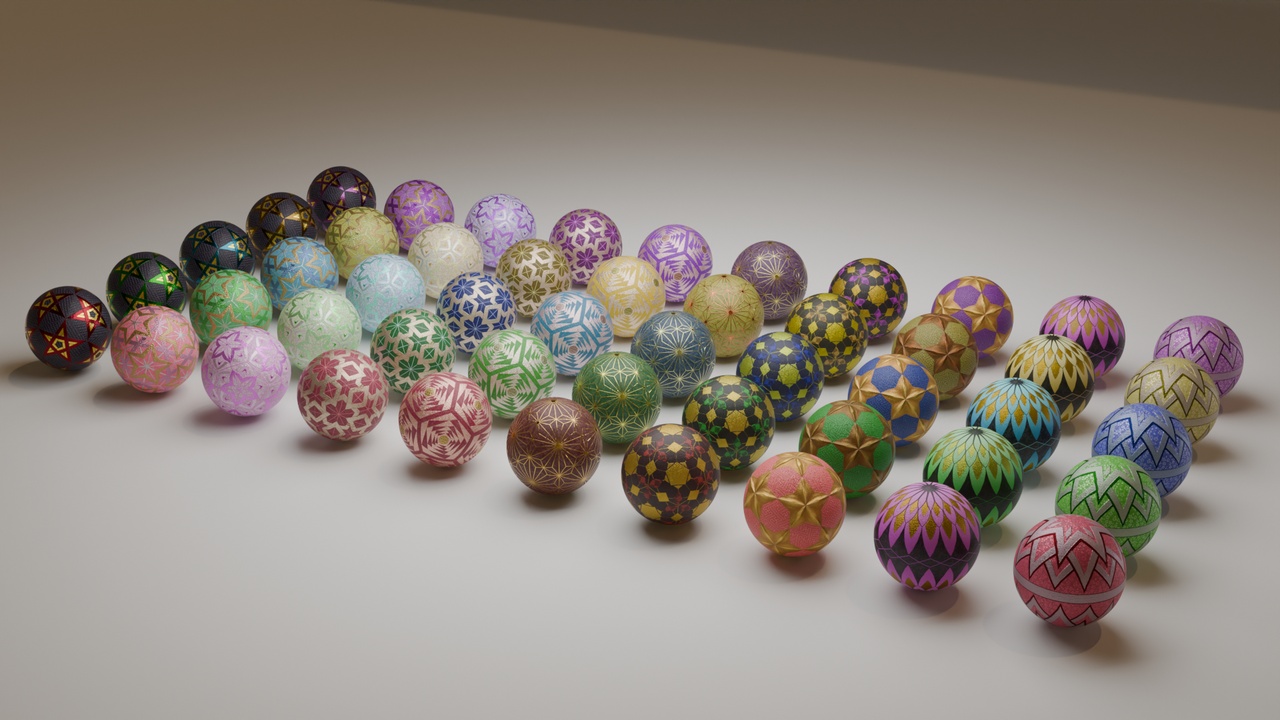 Media 1 for listing Japanese Embroidered Ball (TEMARI)