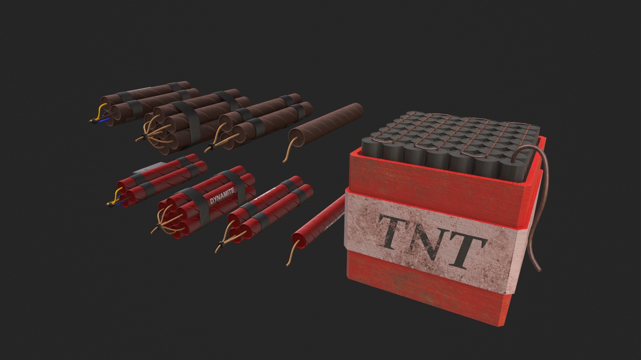 Media 1 for listing Modular Dynamite Pack - Game Ready Explosive