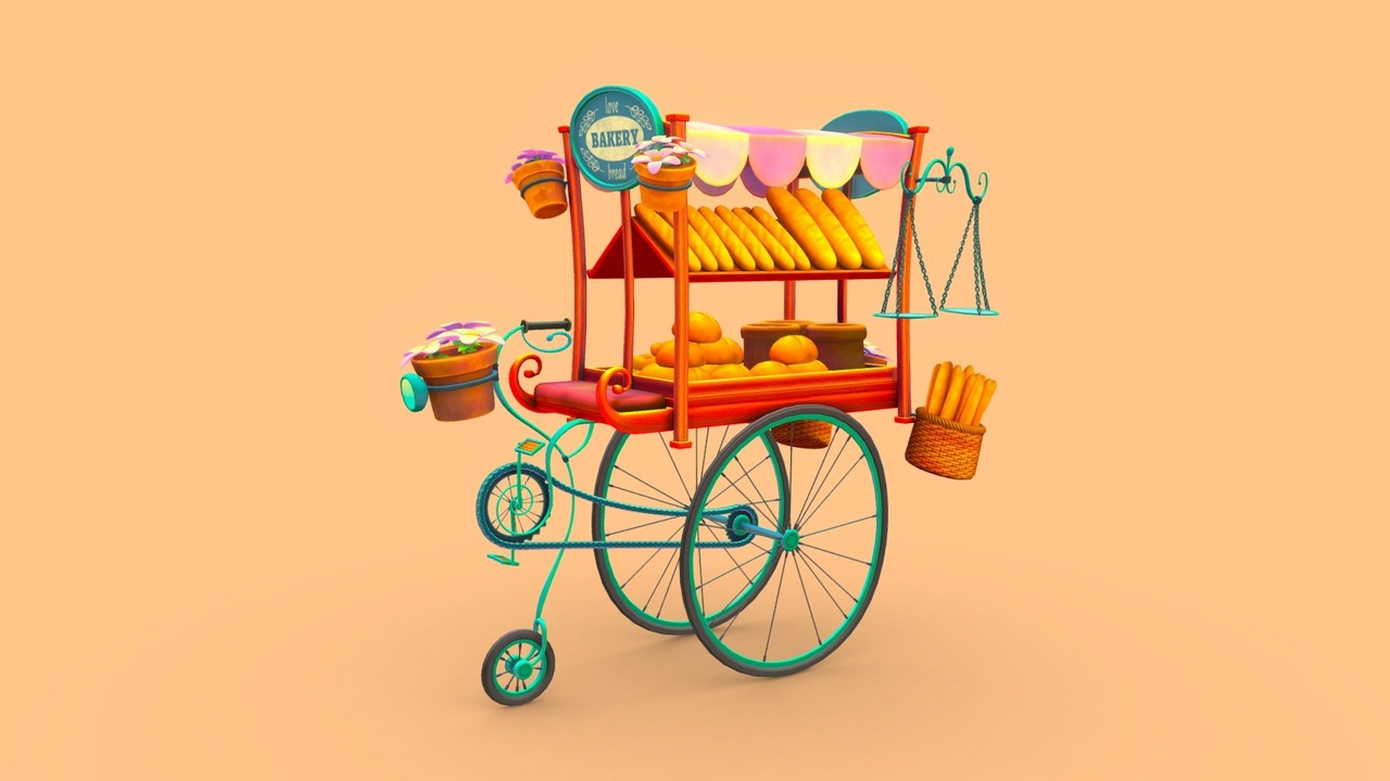 Media 1 for listing SketchfabWeekly - Bread - Love Bread