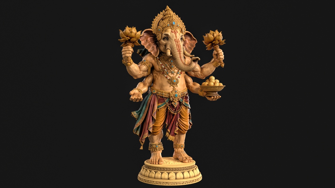 Media 1 for listing Ganesha 3D Print Ready