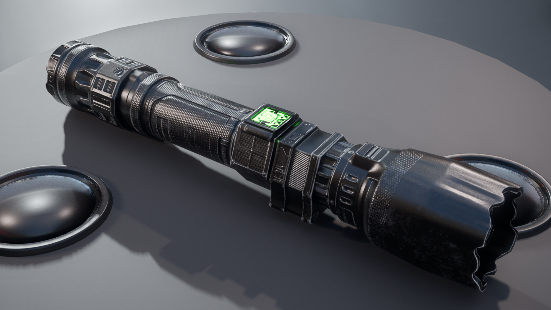Cyberpunk Flashlight Prop | Fab