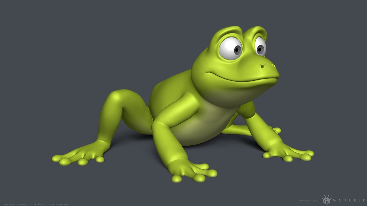 Media 1 for listing Stylized Cartoon Frog