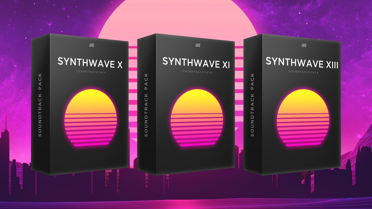 Media 1 for listing Synthwave Bundle Vol. 4 - Game Music Packs - Retro, VGM, Arcade, 80s, Retrowave