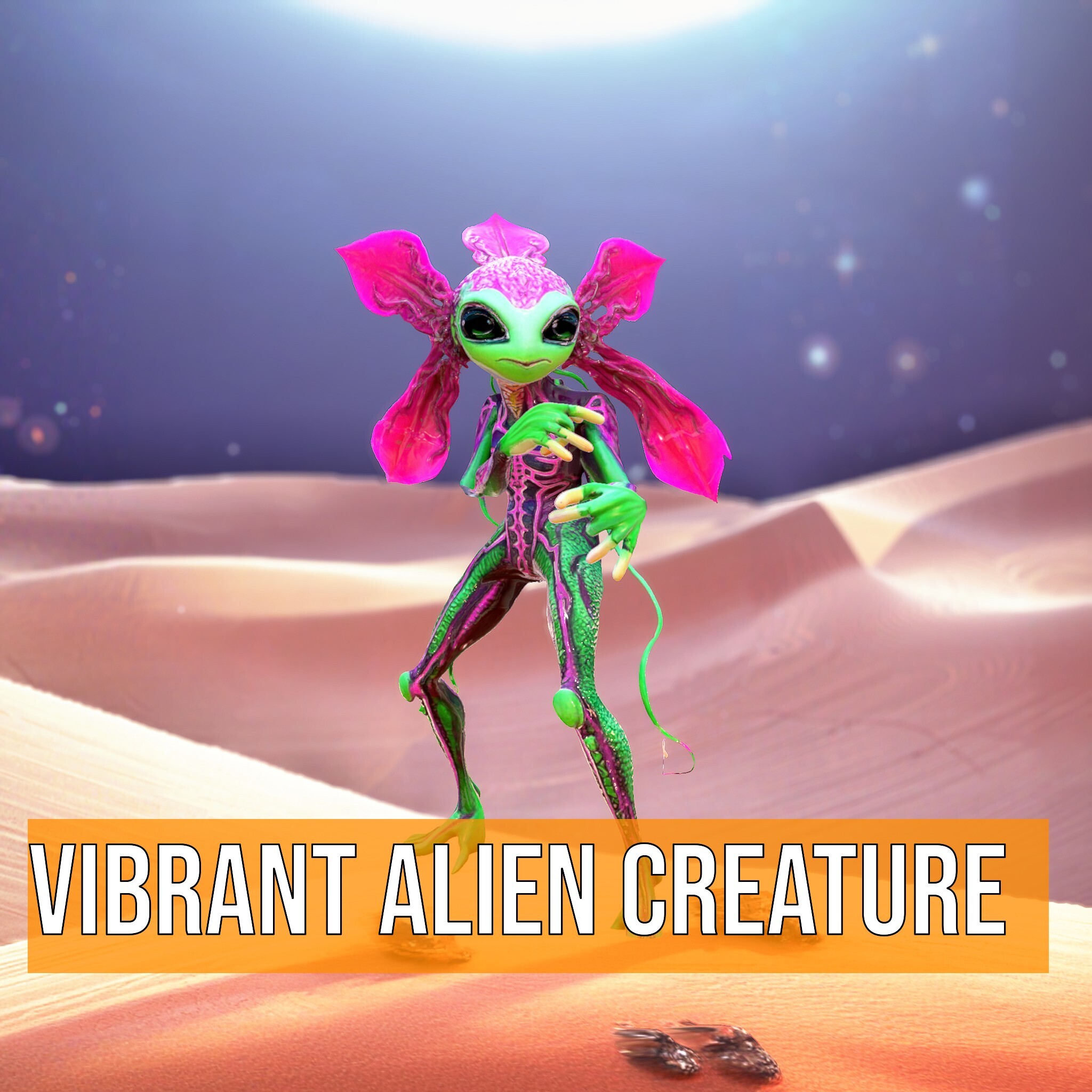 Vibrant Alien Creature model pack | Fab