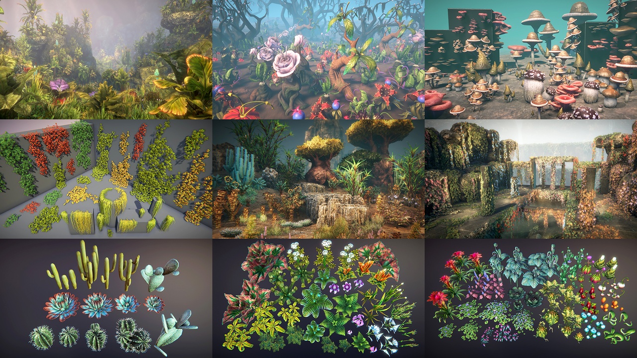 Media 1 for listing Fantasy plants bundle