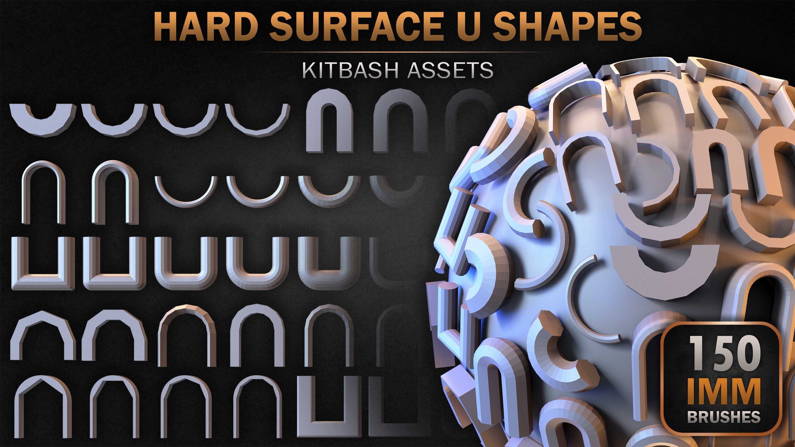Media 1 for listing 150 Hard Surface IMM U Shapes