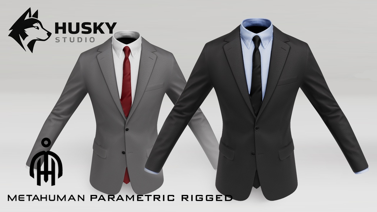 Media 1 for listing Suit Jacket - 51 - Metahuman - Parametric outfit