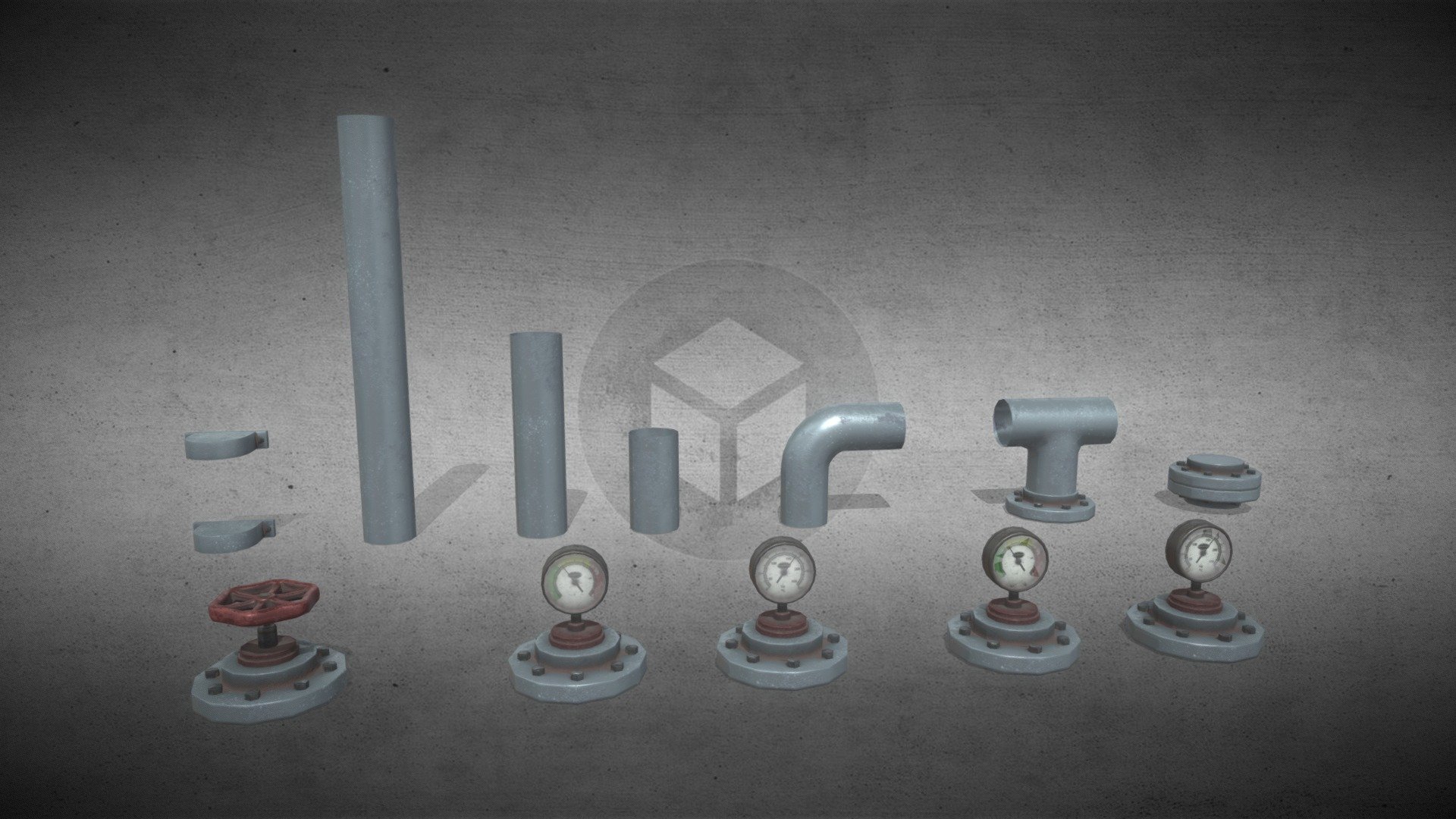 Modular Pipe Set for Game Environments | Fab