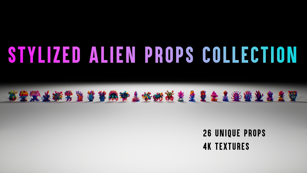 Media 1 for listing Stylized Alien Props Collection