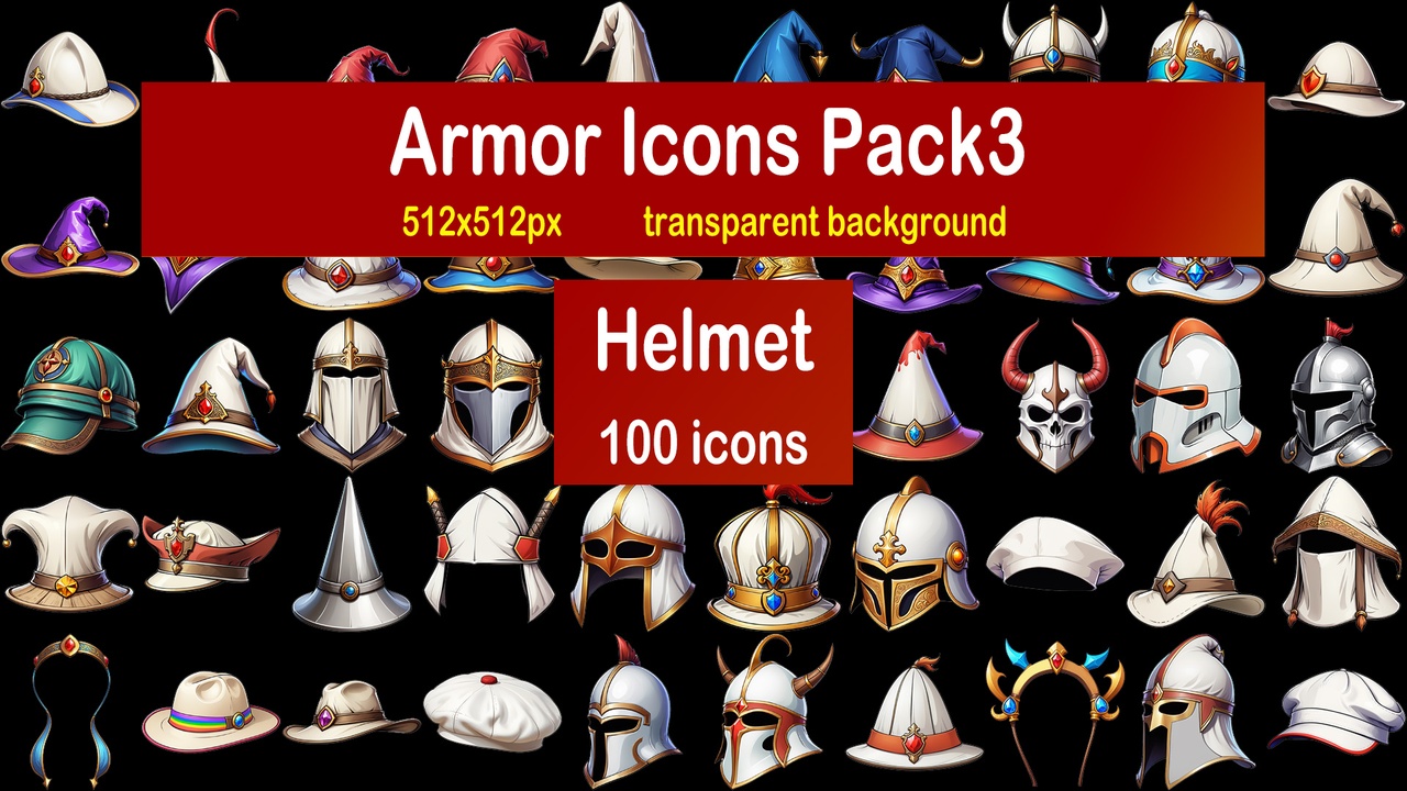 Media 1 for listing Armor Icons Pack3 - Helmet