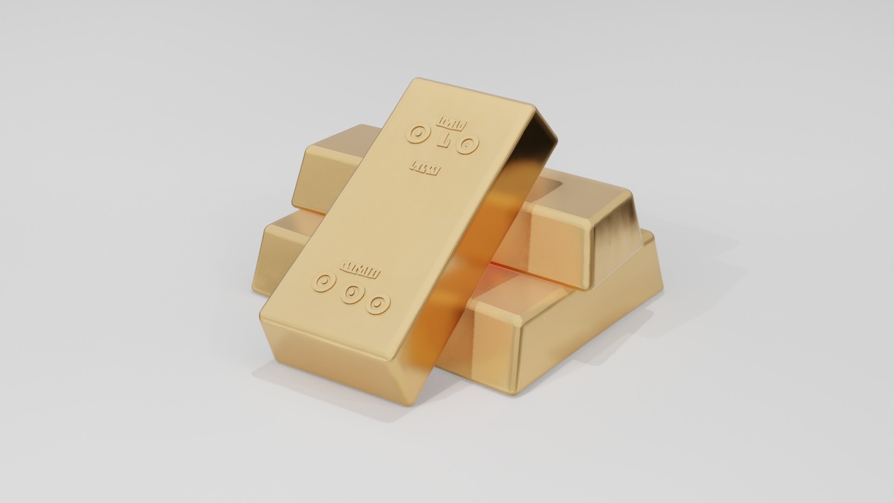 Media 1 for listing Gold Bar 3D Model – Low Poly Treasure Asset