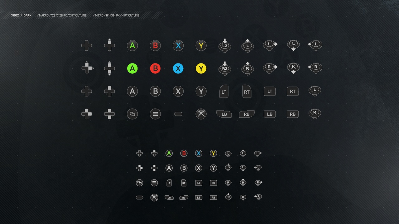 Controller Icon Pack: XB Only 제품 등록을 위한 미디어 1개