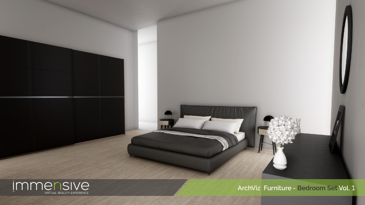Media 1 for listing Archviz Furniture - Bedroom Set Vol 1