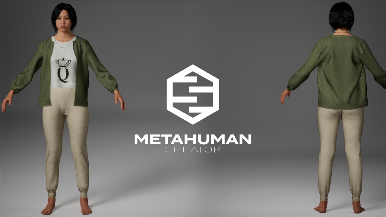 Media 1 for listing Couple Bandit Outfit Metahuman Wardrobe cloth
