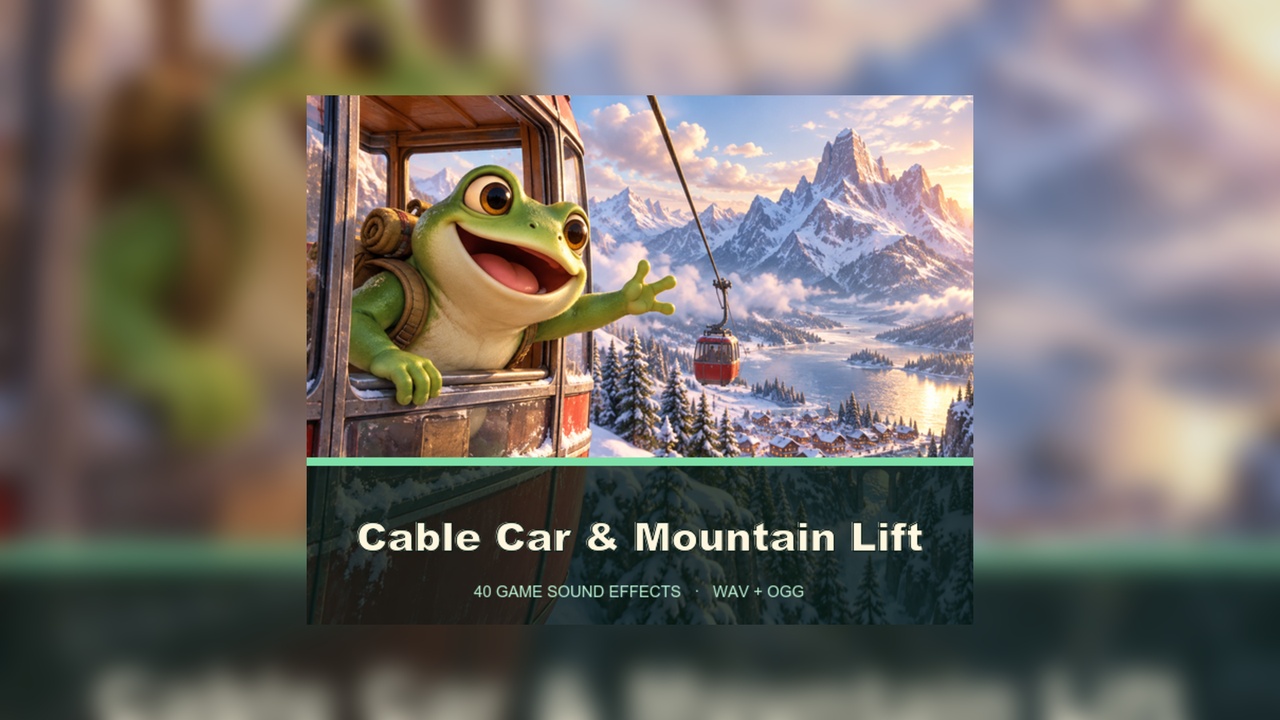 Media 1 for listing Cable Car & Mountain Lift — 40 Sound Effects
